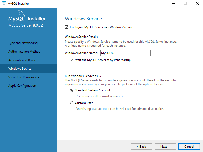 Как создать базу данных в Windows