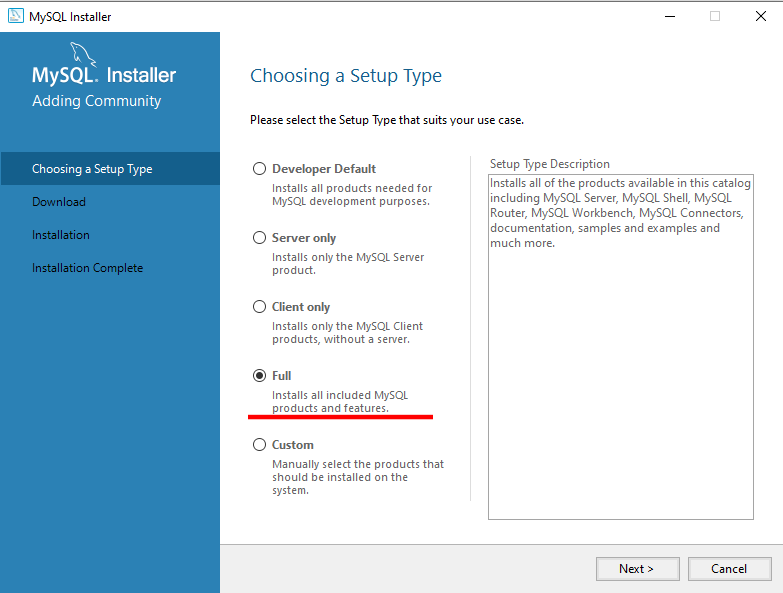 Как создать базу данных в Windows